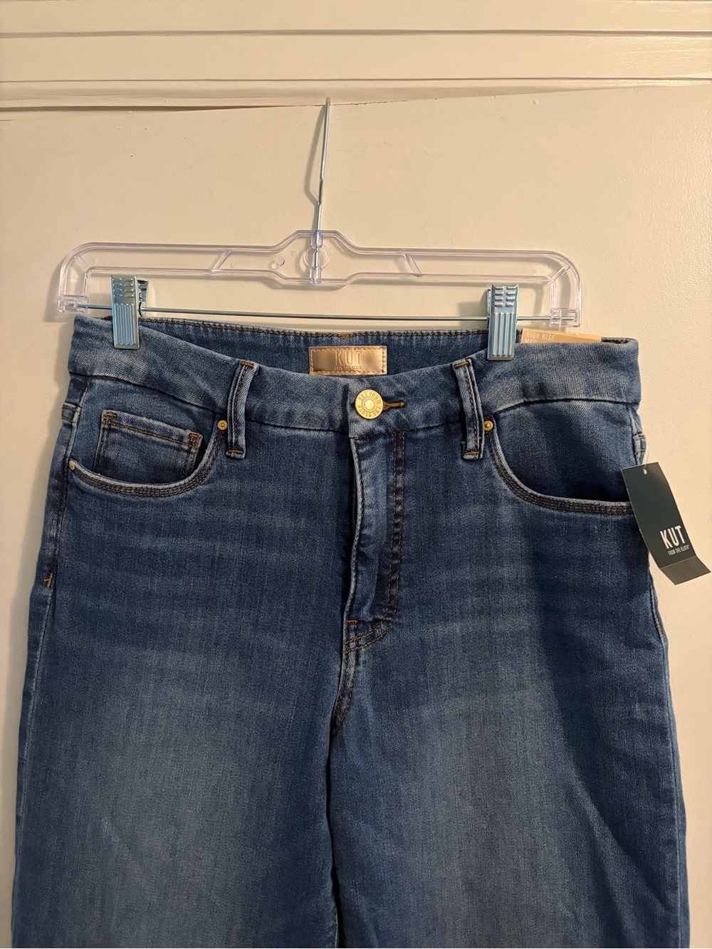 Kut from the Kloth Meg High Rise Fab Ab Wide Leg Jean Color Milestone Size 4 NWT - Picture 8 of 16